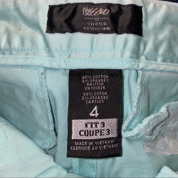 Mossimo Mint Stretch Extensible Fit 3 Shorts SZ.4 - Picture 9 of 9